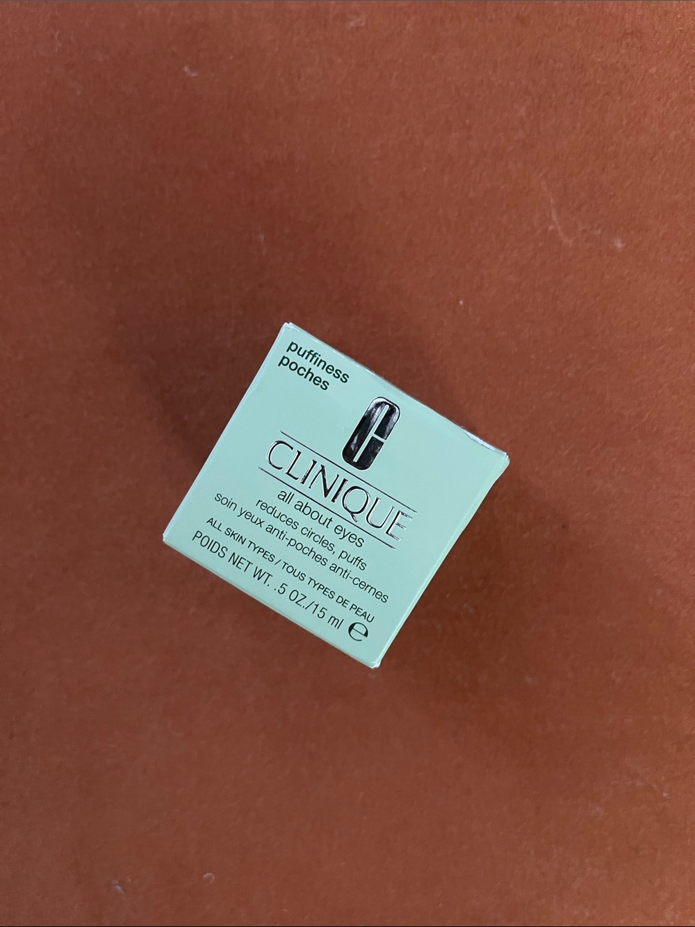Clinique All About Eyes Puffiness Eye Care - Mint Green Packaging, 15 ml.